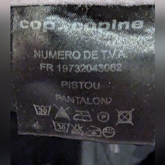 Cop. Copine Black y2k Pistou Womens Pant Wide Leg, Eu Size 40 US 8 - Picture 7 of 15